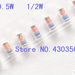 100pcs LL34 1/2W Zener diode ZMM2V 2V2 2V4 2V7 3V 3V3 3V6 3V9 4V3 4V7 5V1 5V6 6V2 6V8