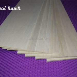 10pcs 500x100x0.75/1/1.5/2/2.5/3/4/5mm EXCELLENT QUALITY Model Balsa wood sheets for DIY airplane boat model material