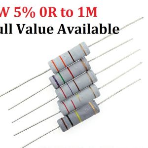 10pcs 5W (0R ~ 1M) 10K ohm Carbon Film Resistor 0.5R 0.1R 220R 4.7k 2.2K 1K Metal film 5/6/7/8/9.0.1.2.3.4.5.6.7./R/K Free Ship