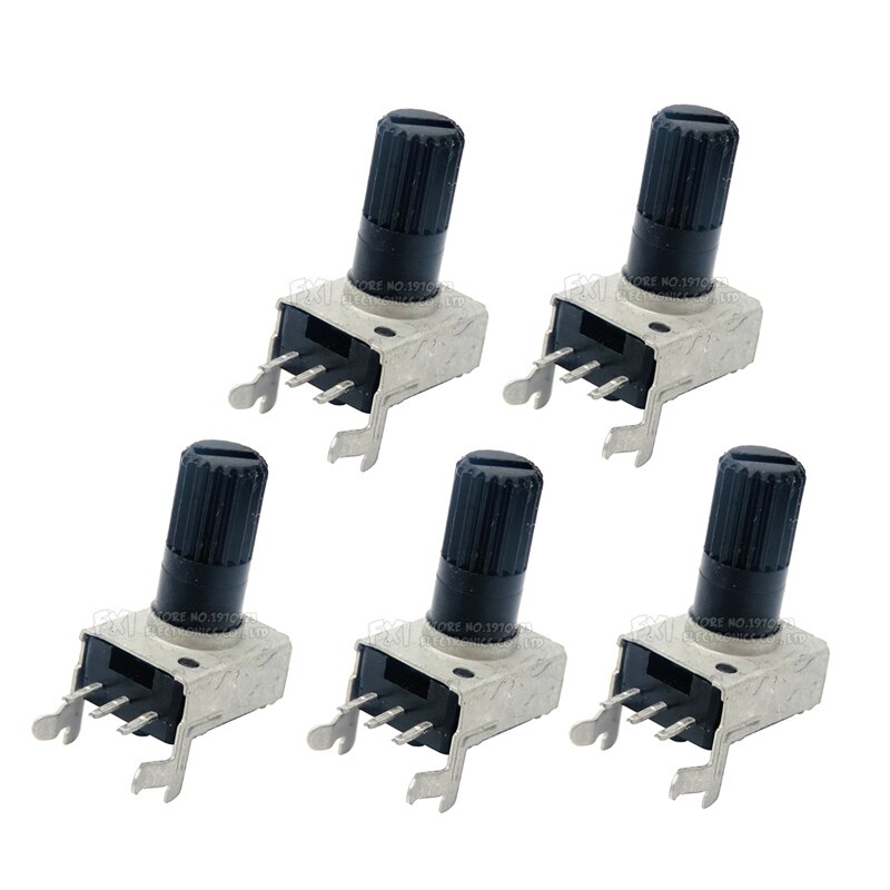 thumbnail image 2 of 10x Piher 50K Trimmer Resistor – 10mm Round, Top Adjust, Original 2 of 5