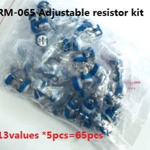 13values *5pcs=65pcs RM-065 adjustable resistor kit SET 100R-1M potentiometer pack 1K 102 103 10k 104 100k 101 100R 201 200R 501