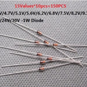 1W (140PCS=14Values*10pcs) 3.3V to 30v 1N4751A 1N4749A 1N4747A 1N4746A 1N4745A 1N4744A 1N4742A 1N4740A 1N4738A 1N4736A 1N4735A