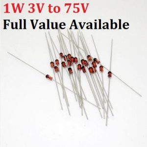 50PCS 1W Zener diode IN4743A/13V IN4744A/15V 1N4745A/16V IN4746A/18V IN4747A/20V IN4748A/22V IN4749A/24V IN4750A/27V IN4751A/30V