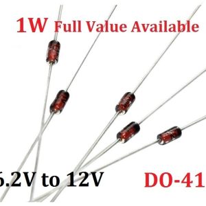 50PCS 1W Zener diode kit 1N4735A/6.2V 1N4736A/6.8V 1N4737A/7.5V 1N4738A/8.2V 1N4739A/9.1V 1N4740A/10V 1N4741A/11V 1N4742A/12V