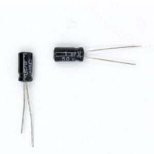 50PCS 50V 1UF 1UF 50V Electrolytic capacitor Size 5*11MM 50 V / 1 UF Aluminium electrolytic capacitor