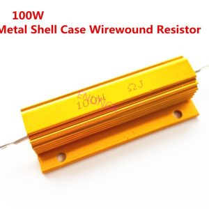Full value 100W Aluminum Power Metal Shell Case Wirewound Resistor 0.01 - 100K 0.025 1 2 100 150 200 0.05 0.11 300 500 2K ohm