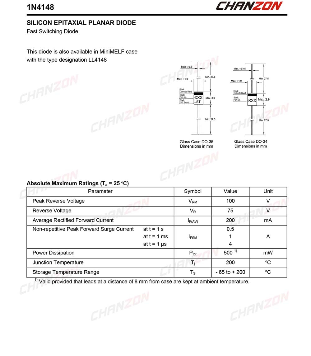 DA1271x100 1N4148-DO-35-100 CZIMG-B