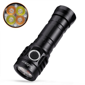 IF25A Rechargeable Powerful 21700 Flashlight 2500lm Variable Light Color Temperature 4 pcs LED 18650 Torch 6500K