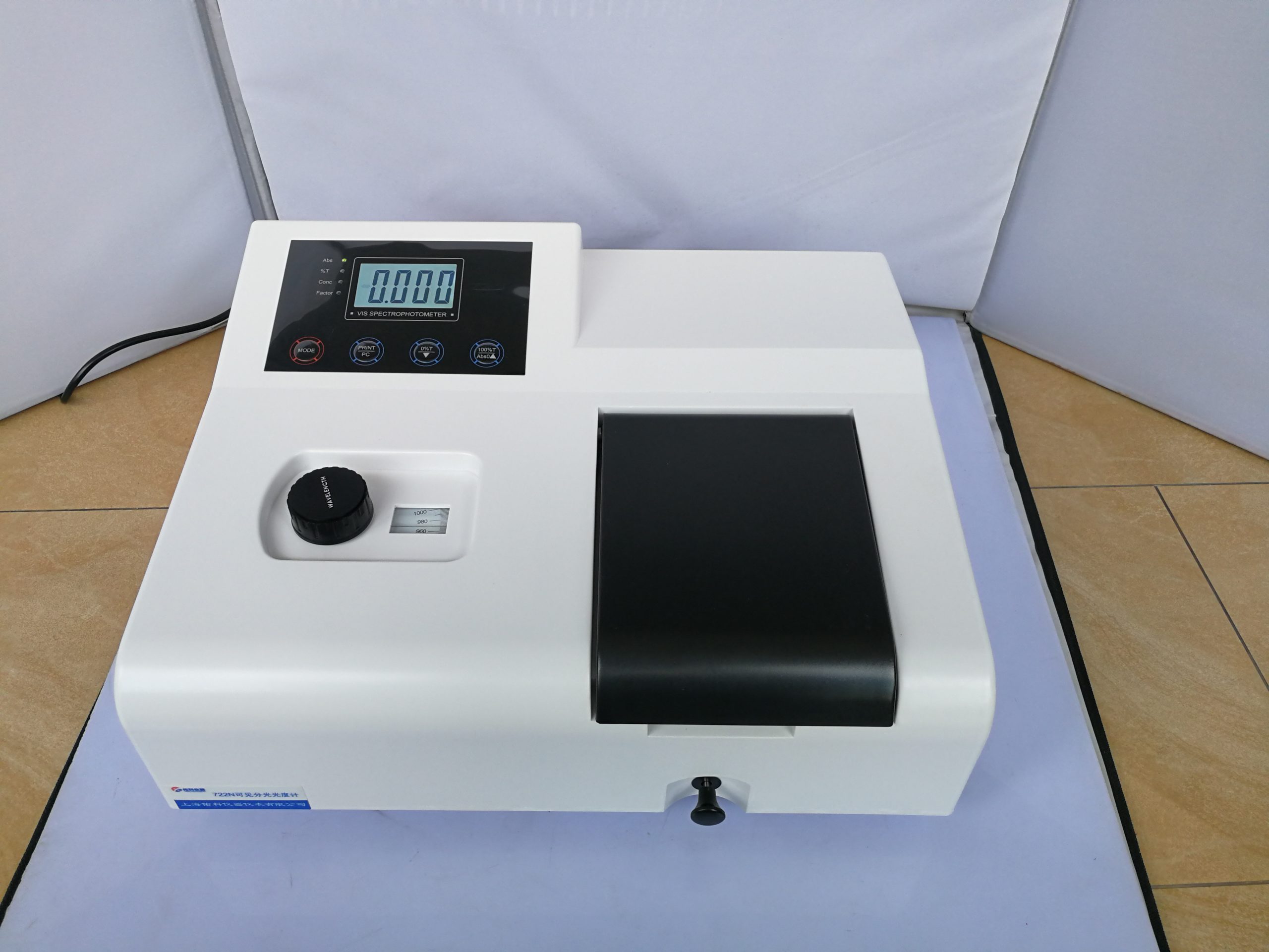 722N, Model UV Visible Spectrometer Laboratory Spectrophotometer 220V Wavelength 320-1020 nm