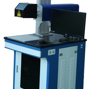 Galvo Co2 laser marking machine with conveyor table Reed wood straw engraving laser 30w Synrad Davi Coherent Co2 source