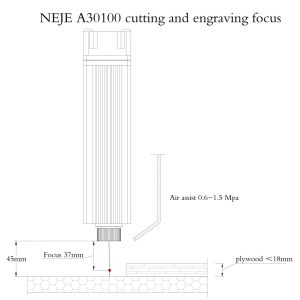 EU Free Duty neje 40w laser module with 20000 hours lifetime blue light diode laser head