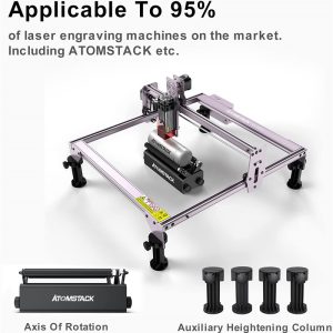 ATOMSTACK R3 Laser Engraver Parts Accessories Y-axis Rotary Roller Engraving Module For Cylindrical Objects Cans