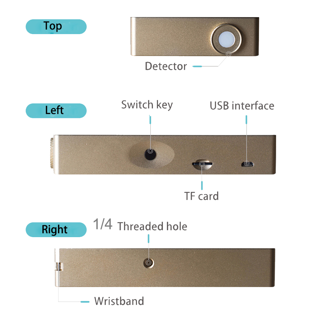 Hopoocolor handheld spectrometer OHSP-350C 380-780 nm LED light spectrometer CCT CRI Lux meter - Image 4