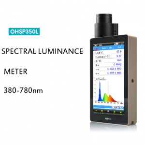 Luminance cd/m2 radiance mW/cm2/sr meter OHSP350L led test handheld light meter spectrometer