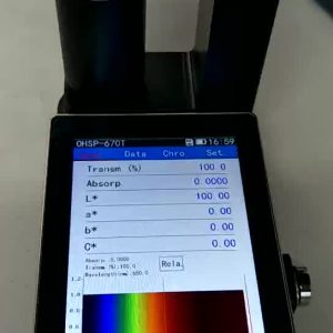 Portable spectrometer OHSP660T transmittance of material tester light spectrum meter