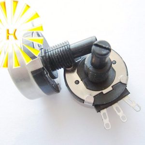 50PCS RV28 RV28P1 1K 2.2K 4.7K 10K 22K 47K 100K 220K 470K OHM 2W Rotary Carbon Potentiometer Pot For electric welding machine 50PCS