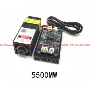 100% NEW The 5500mw laser module was measured with a 5.5w high power 445nm engraving machine accessory sensor