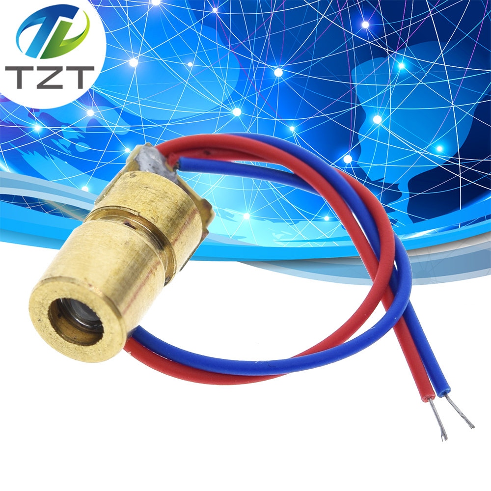 thumbnail image 2 of Laser Diode Laser Head Diode Dot Module WL Red Mini 650nm 6mm 5V 5mW 10PCS Red Dot Laser 2 of 9