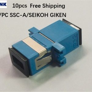 10pcs SC/PC SSC-A/SEIKOH GIKEN fiber optic adapter flame retardant same design NTT ftth coupler blue connector free shipping