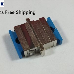 20 pcs fiber SC adapter DX metal housing optical fibre coupler ftth DX connector IL<0.2dB SM MM free shipping SC-SC duplex