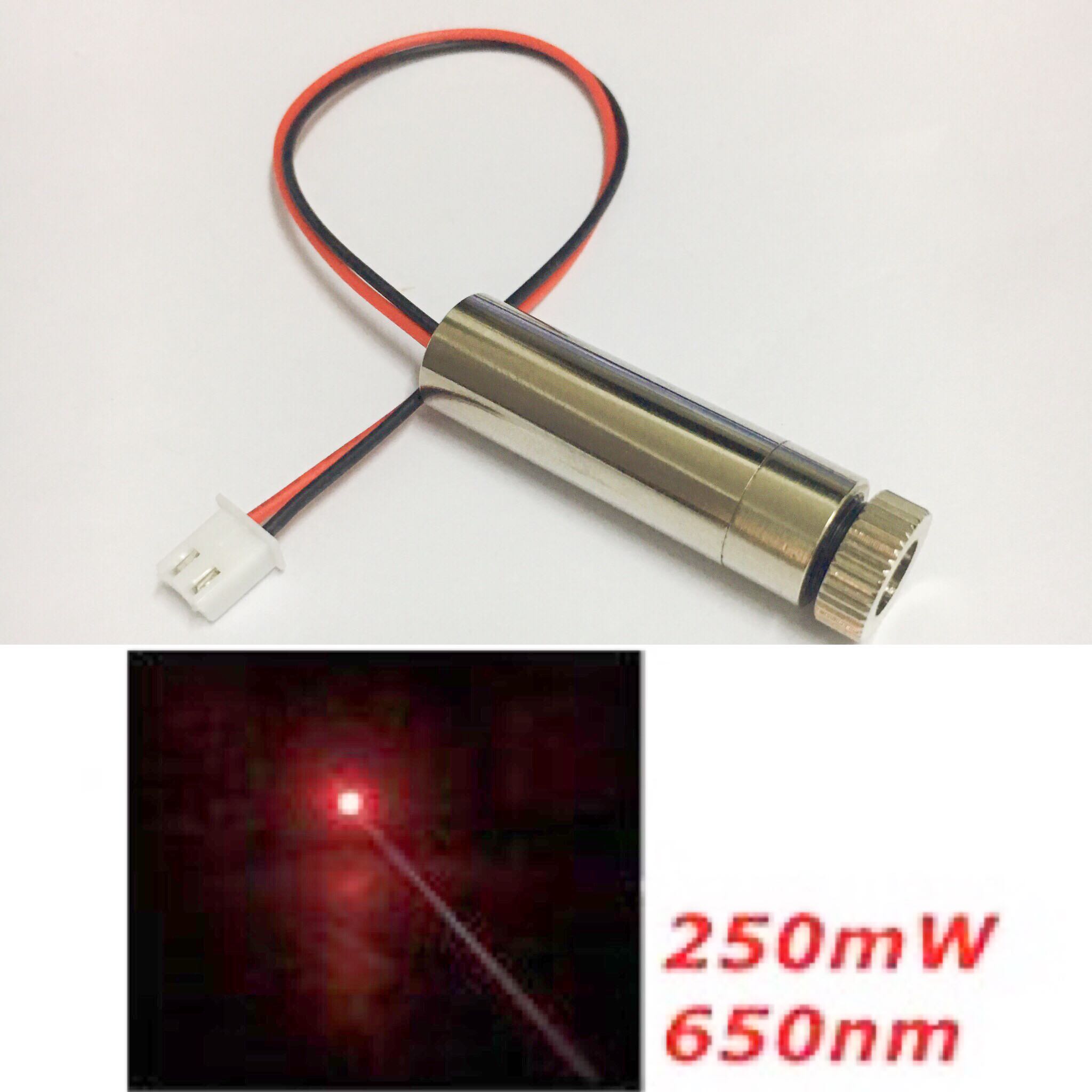 250mw 650nm laser module CNC laser head engraving focusing module CNC laser engraver DIY parts Diode Lighting Point Fire - Image 2