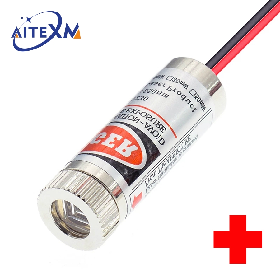 650nm 5mW Red Point / Line / Cross Laser Module Head Glass Lens Focusable Focus Adjustable Laser Diode Head Industrial Class - Image 4