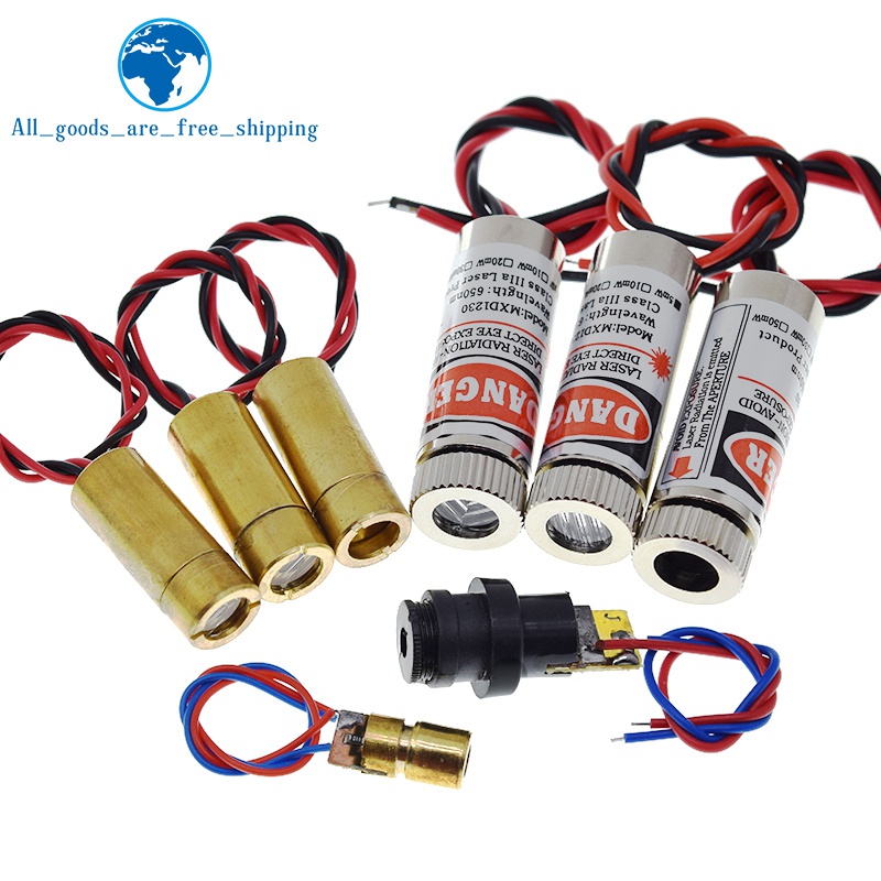 650nm 5mW Red Point / Line / Cross Laser Module Head Glass Lens Focusable Focus Adjustable Laser Diode Head Industrial Class