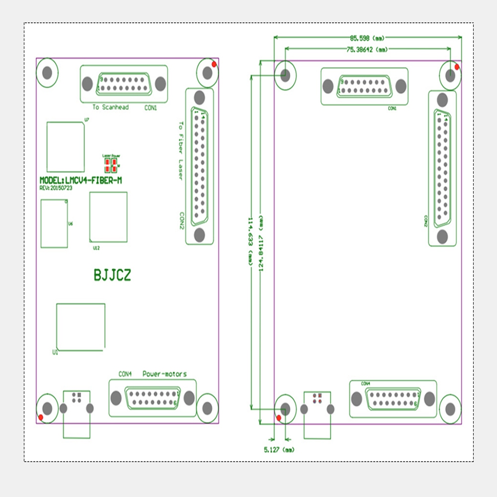 Fiber CO2 UV Laser Marking Control Board Ezcad Controller Card Original V4 for Marking Engraving Machine IPG Raycus MAX_2