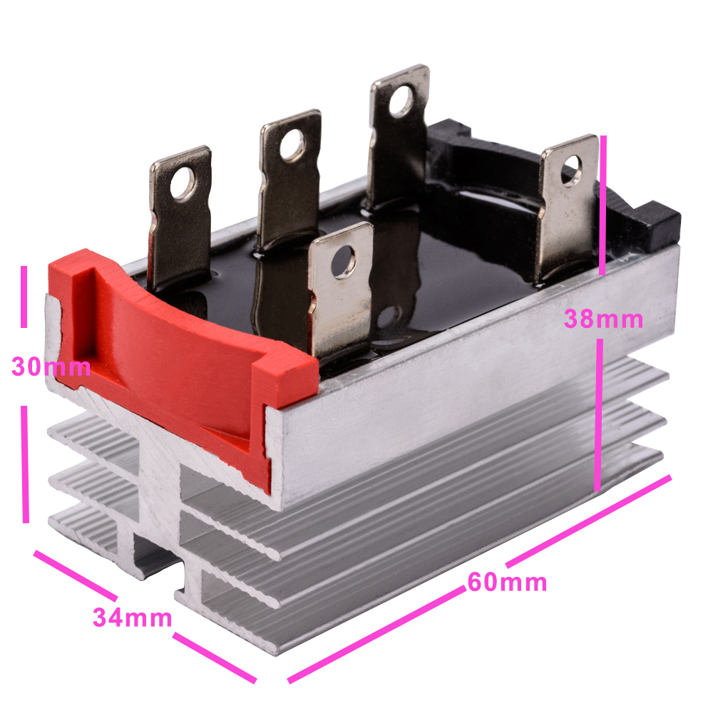 thumbnail image 2 of SQL 50A 1000V Three-Phase Bridge Rectifier – With Heatsink – For Brushless Generators 2 of 6