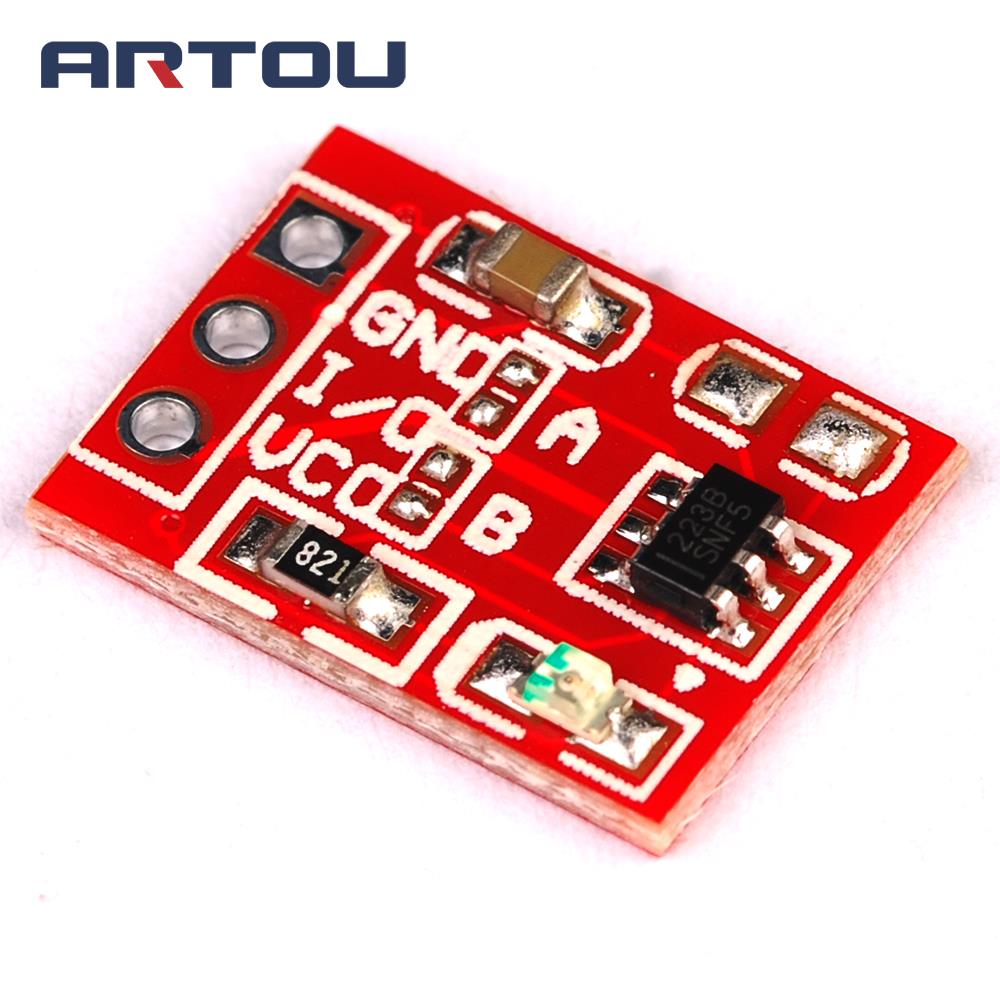 1PCS TTP223 Touch Button Module Capacitor Type Single Channel Self Locking Touch Switch Sensor