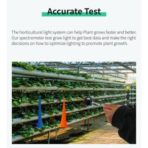 Portable Spectrometer PPFD (umol/m2/s) PAR (mW/cm2) Meter with Rectangular Sensor