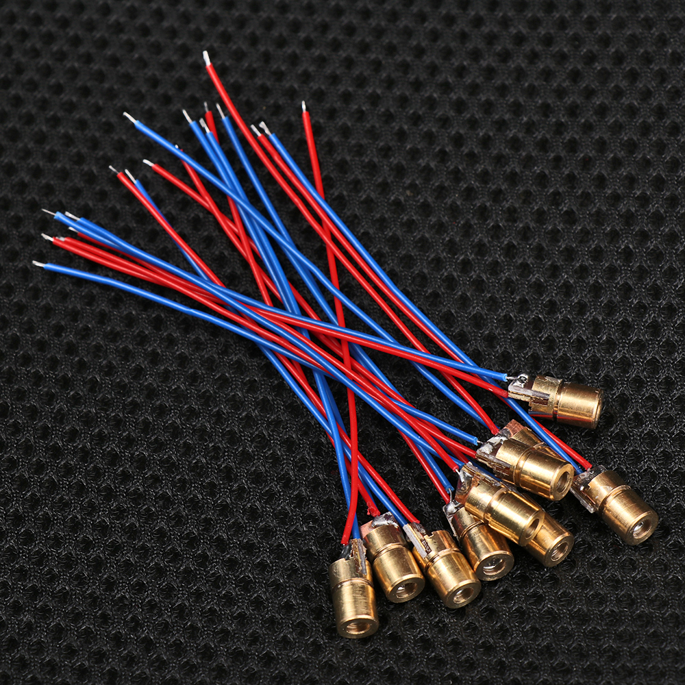 Hot Sale 1/3/5/10Pcs Adjustable Laser Dot Cross Diode Module 650nm 6mm 3/5V 5 Million Laser Diode Watt Mini Red Copper Head - Image 3