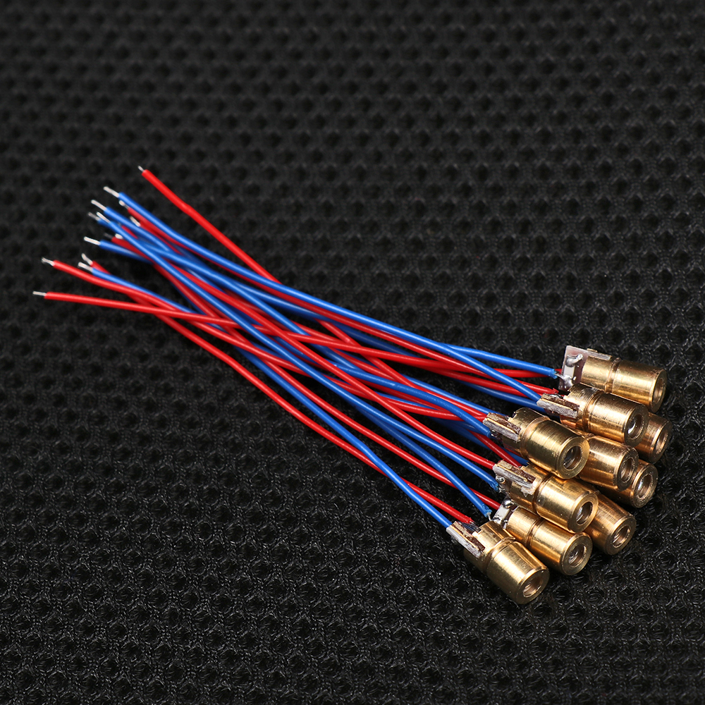 Hot Sale 1/3/5/10Pcs Adjustable Laser Dot Cross Diode Module 650nm 6mm 3/5V 5 Million Laser Diode Watt Mini Red Copper Head - Image 4