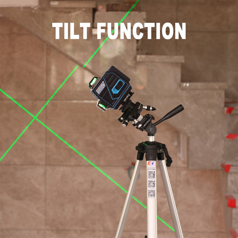 KaiTian Laser Level Receiver 16 Lines 4D Self-Leveling 360 Horizontal&Vertical Cross Super Powerful Green Line Laser 360 Battery - Image 2