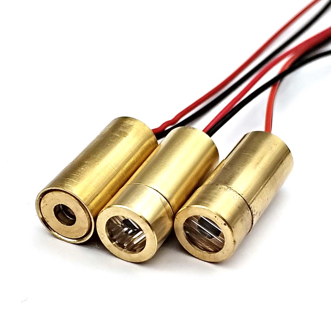 Laser Head 650nm 9mm 3V 50mW Laser Cross Diode Module Red Copper Head Red Laser Head