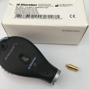 Original Riester 10571 3.5v ophthalmoscope head with 1 original riester bulb