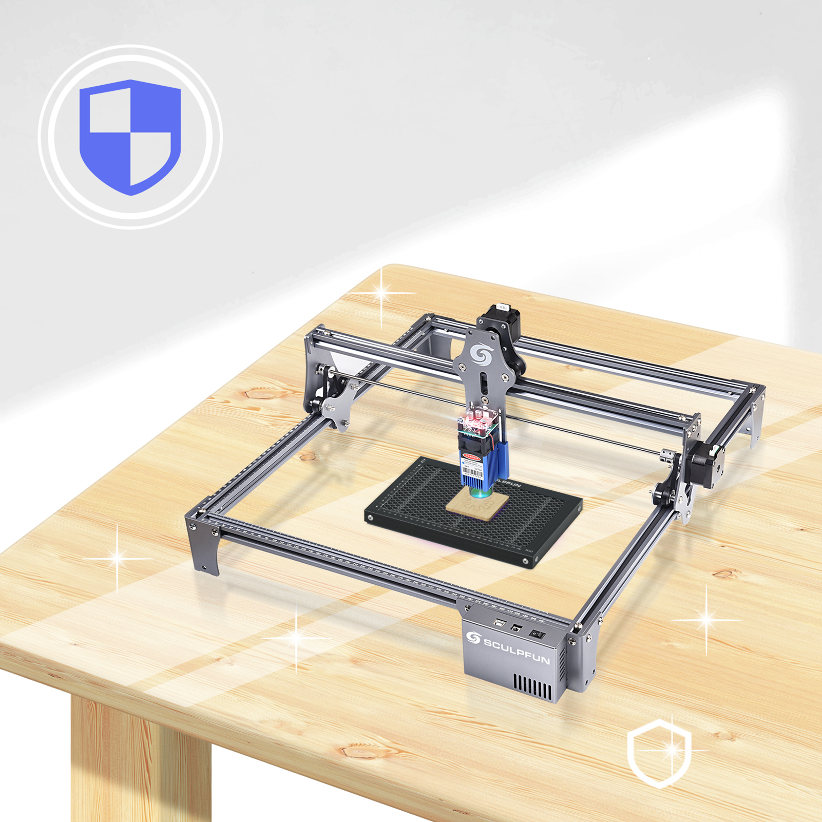 SCULPFUN Laser Engraver Honeycomb Working Table Steel Panel Board Platform for Diode Laser Machine Clean Cutting Work 300x200mm - Image 3