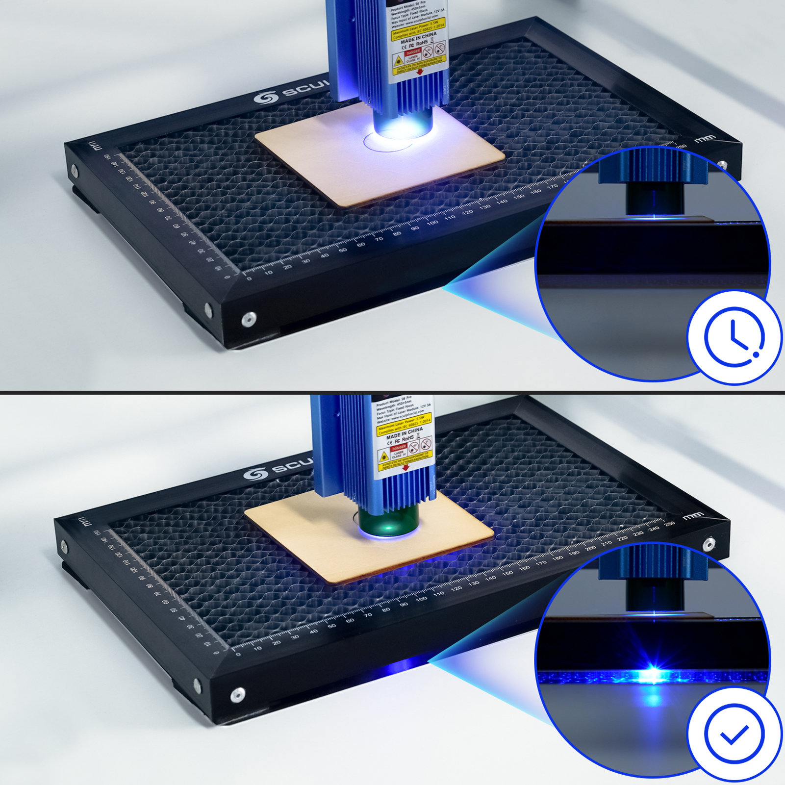 SCULPFUN Laser Engraver Honeycomb Working Table Steel Panel Board Platform for Diode Laser Machine Clean Cutting Work 300x200mm - Image 5