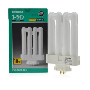 TOSHIBA 18W FML18EX-N-U CFL compact fluorescent lamp FML18EX-N/2,FML 18EX-N-U daylight bulb,4 pin parallel tube