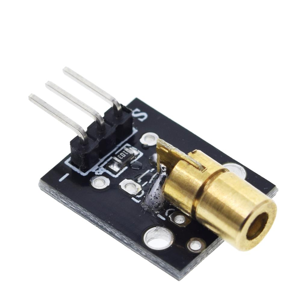 TZT KY-008 3pin 650nm Red Laser Transmitter Dot Diode Copper Head Module for arduino DIY Kit - Image 2