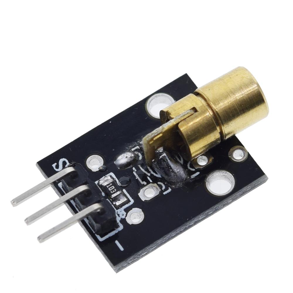 TZT KY-008 3pin 650nm Red Laser Transmitter Dot Diode Copper Head Module for arduino DIY Kit - Image 3