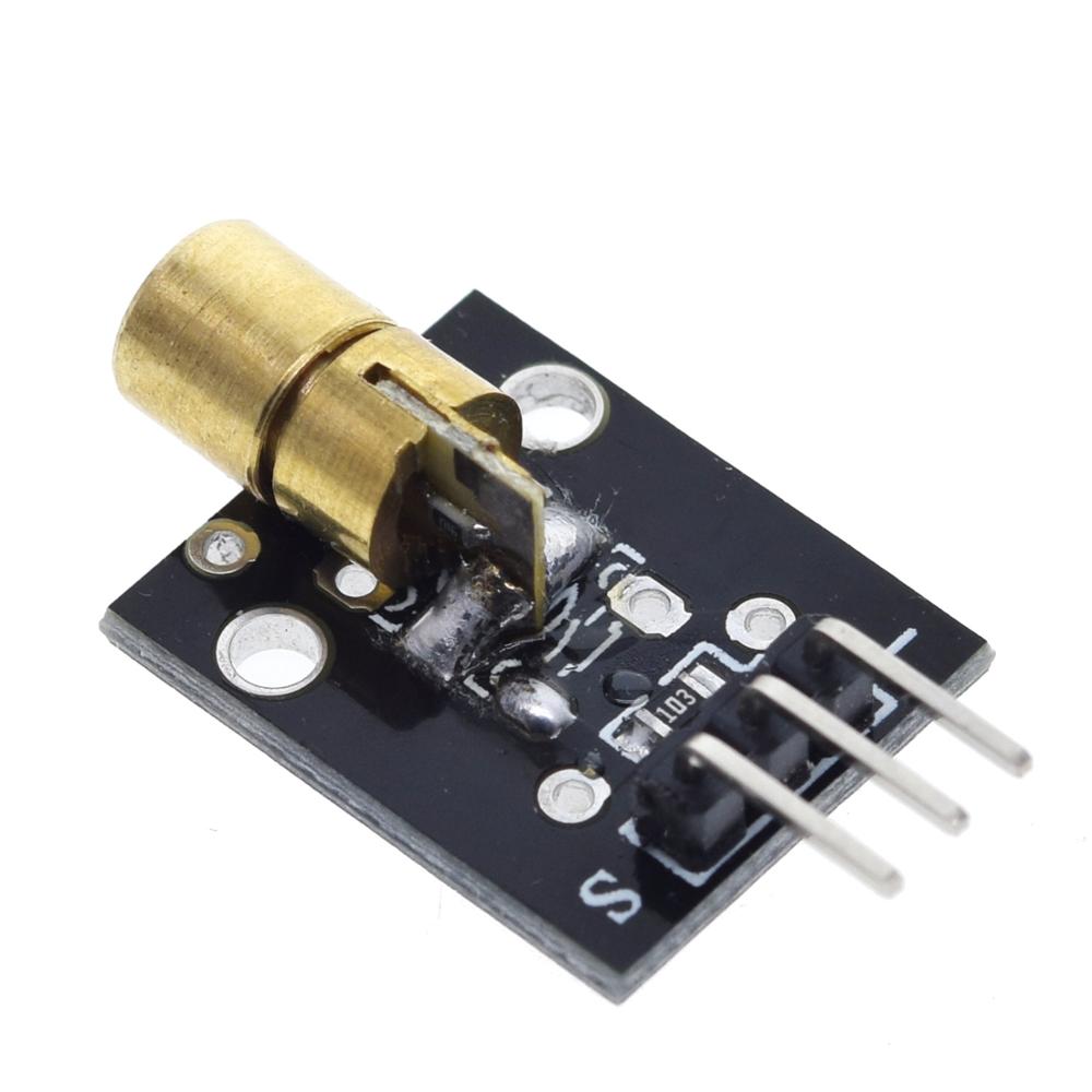 TZT KY-008 3pin 650nm Red Laser Transmitter Dot Diode Copper Head Module for arduino DIY Kit - Image 5