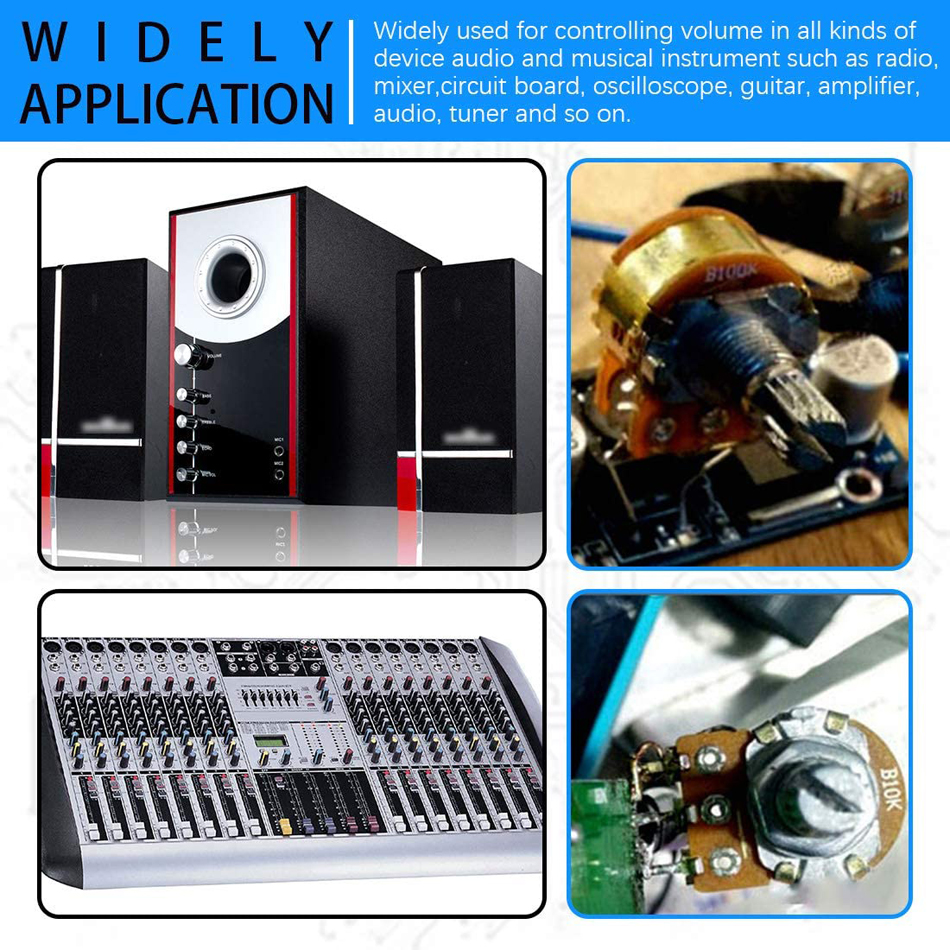 WH148 Potentiometer without Knob B1K B2K B5K B10K B20K B50K B100K B250K B500K B1M 3pin 15mm 1K 2K 5K 10K 20K 50K 100K 250K 500K - Image 3