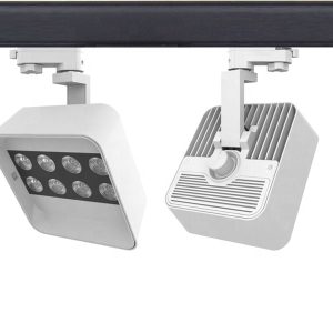 Dimmable  Potentiometer On Lamp Square 30W Wall Washer LED Track Light for Gallery Showroom Printing Museum