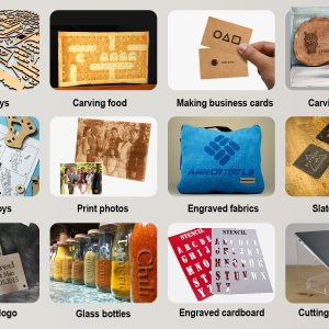 12w Output Power Laser Head WIth Air Assist Laser Module For Plywood And Leather MDF Cutting