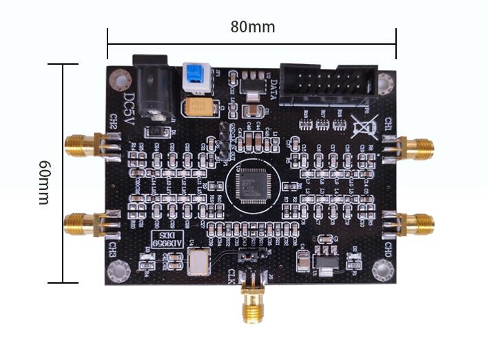 Taidacent RF Signal Source 2 mhz Four Direct Digital Synthesizer DDS Module DDS Signal Generator AD9959 - Image 3