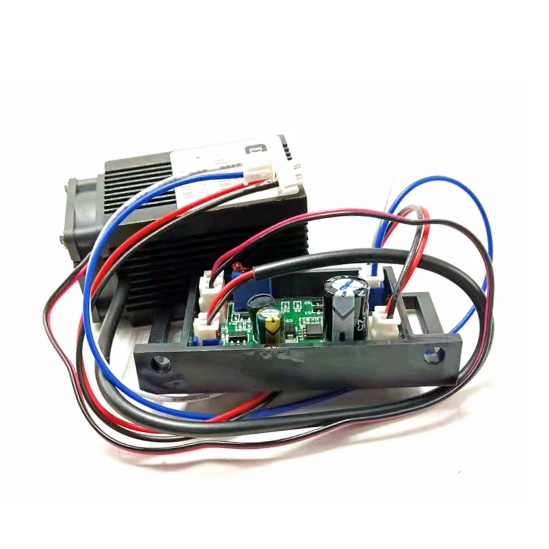 Module Laser Bleu Puissant 2W 450nm - Pour Gravure, Pointage - Alimentation 12V - Avec Lunettes De Protection