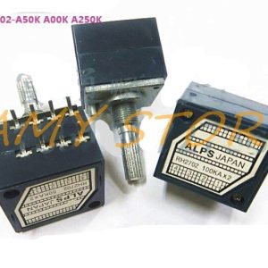 1Pc 27 Type 8Pin Precision Chip Resistor Enthusiast Stepping Japan ALPS RH2702 50KA100KA250KA Double Volume Potentiometer Knurl