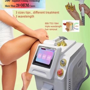 Portable Permanent ice platinum 3 waves diode laser 1200W 755nm 808nm 1064nm depiladora laser removal laser hair removal machine