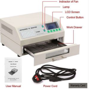 T962 T-962 Reflow Oven Infrared IC Heater Soldering Machine 800 W 180 x 235 mm T962 BGA SMD SMT Rework
